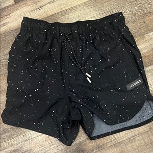 Legends Women's Black Athletic Shorts LENI SHORT BLACK SPLATTER